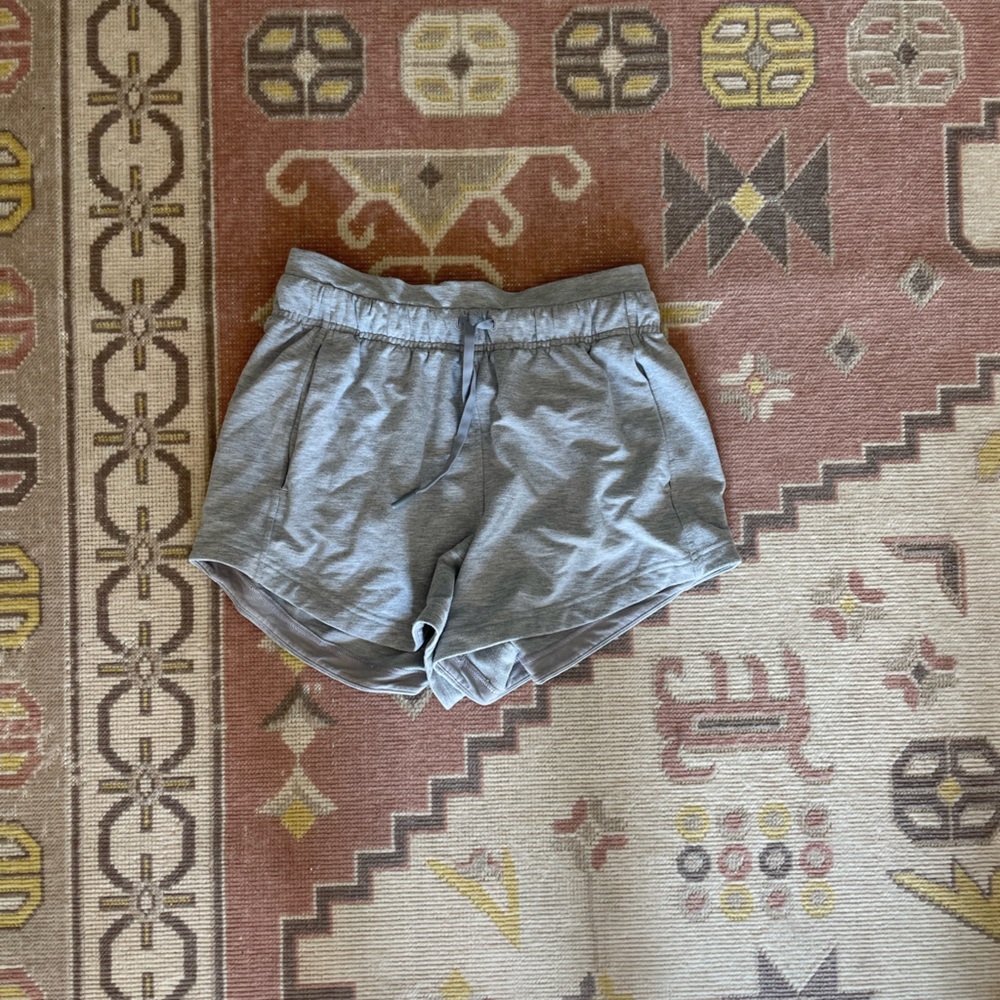 Gray lululemon shorts size 4